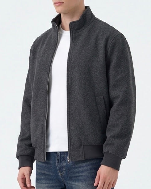 Sottosopra ANGA7769 Giubbino Uomo Collo Coreana Nero
