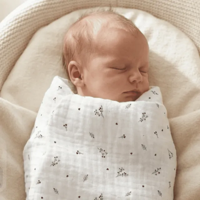 Petite Citrouille Maxi mussola neonato cotone 120x120 nero