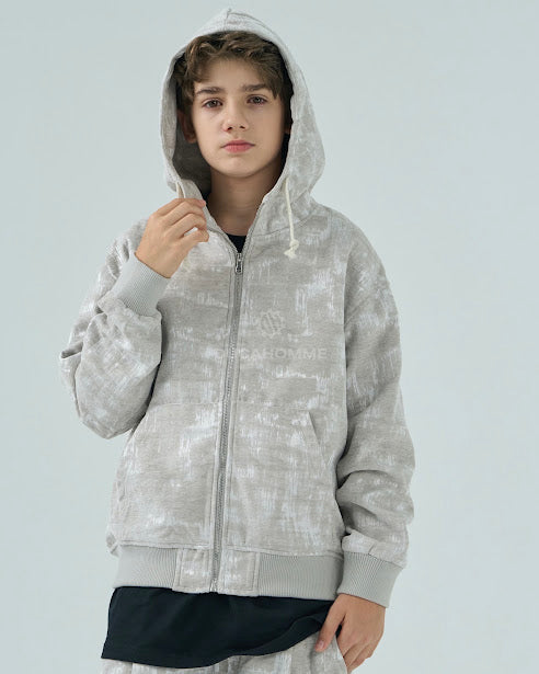 Sottosopra Duca Homme AN606070G felpa zip nera 12 anni velluto