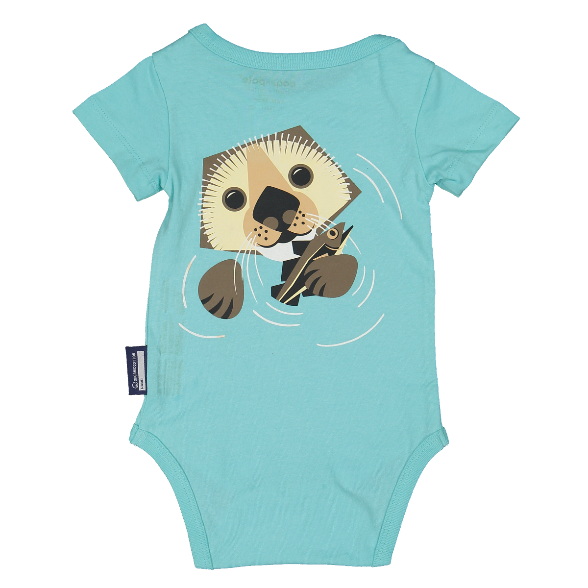 Coq en Pâte Body Lontra cotone bio neonato stampa