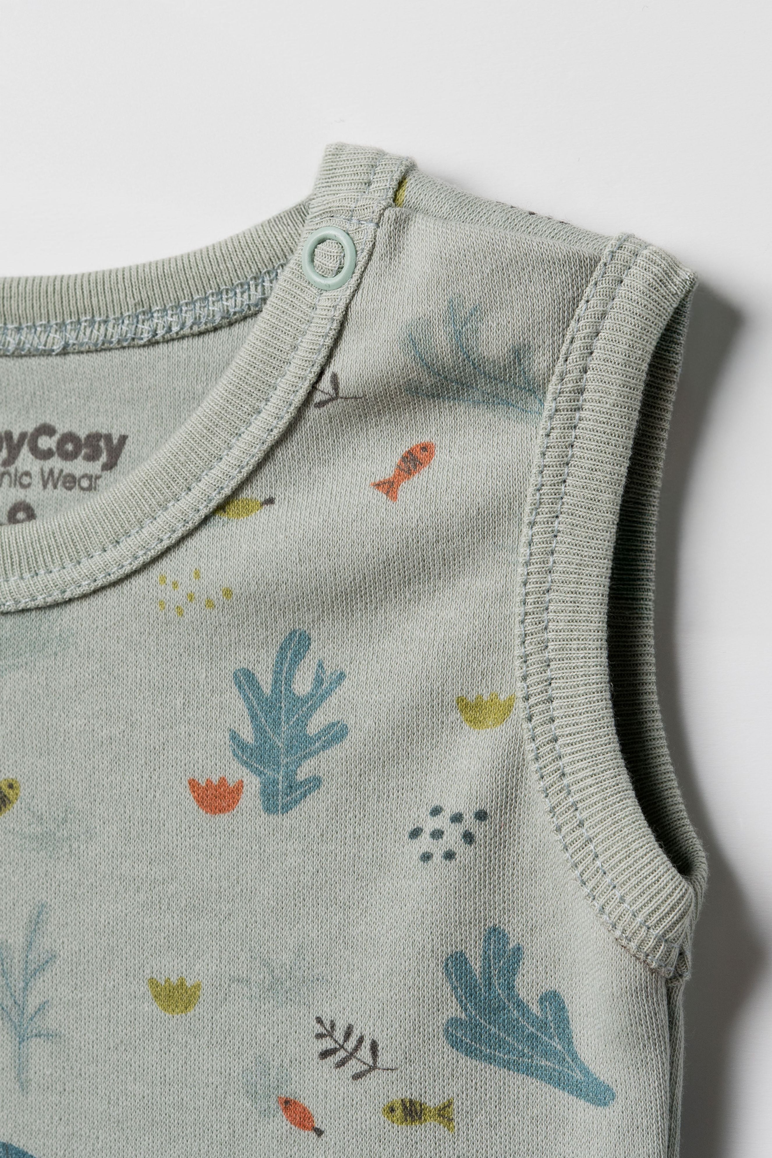 Babycosy Organic set 2 body senza maniche neonato cotone bio