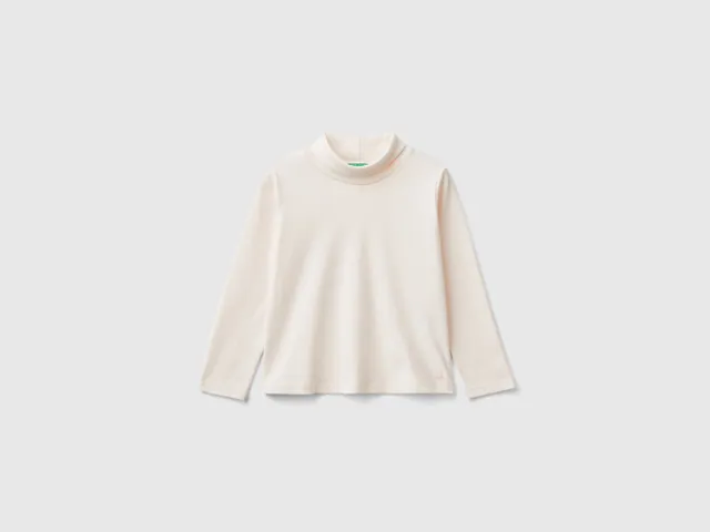 United Colors of Benetton Turtleneck T-Shirt Lupetto bimbo cotone