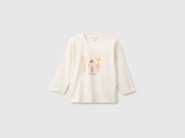 United Colors of Benetton Organic maglietta neonato cotone bio