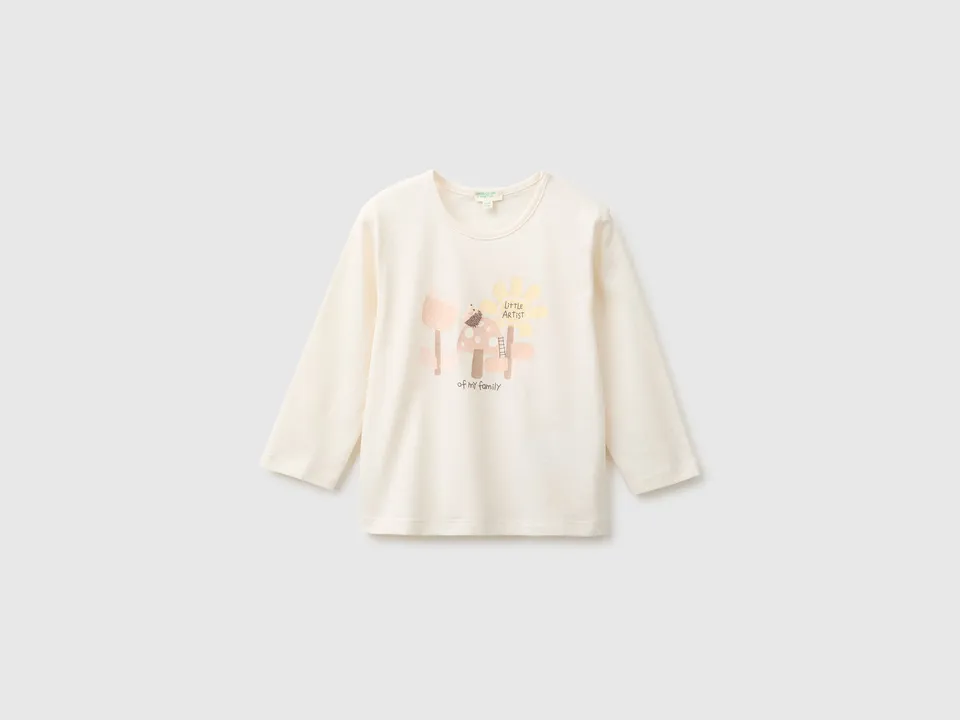 United Colors of Benetton Organic maglietta neonato cotone bio