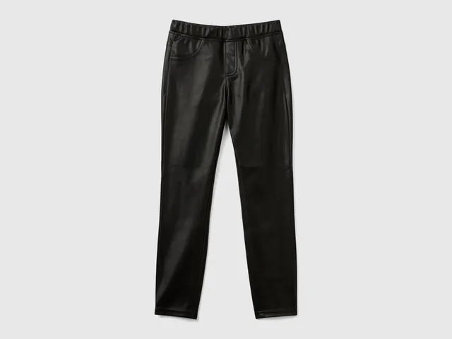 United Colors of Benetton Trousers Pantaloni spalmato stretch elastico