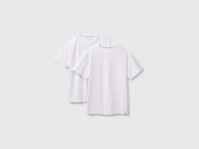 United Colors of Benetton Underwear and Pyjamas canottiera cotone elasticizzato 2 pezzi taglia S