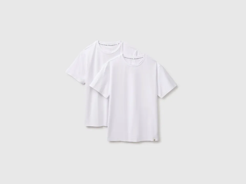 United Colors of Benetton Underwear and Pyjamas canottiera cotone elasticizzato 2 pezzi taglia S