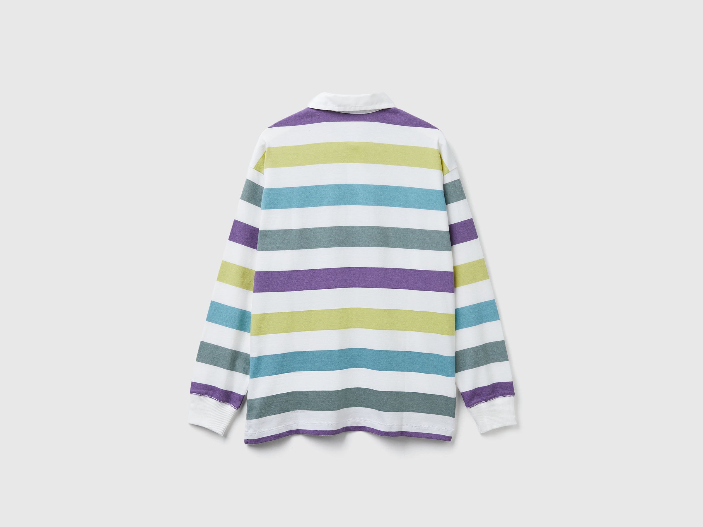 United Colors of Benetton Polos Polo Cotone a Righe Maniche Lunghe