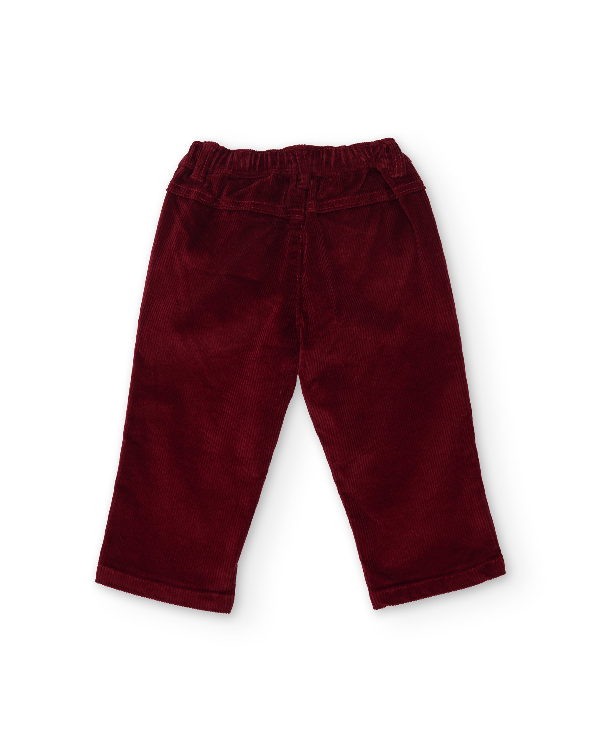 TucTuc Pantaloni bambino velluto coste bordeaux 6M