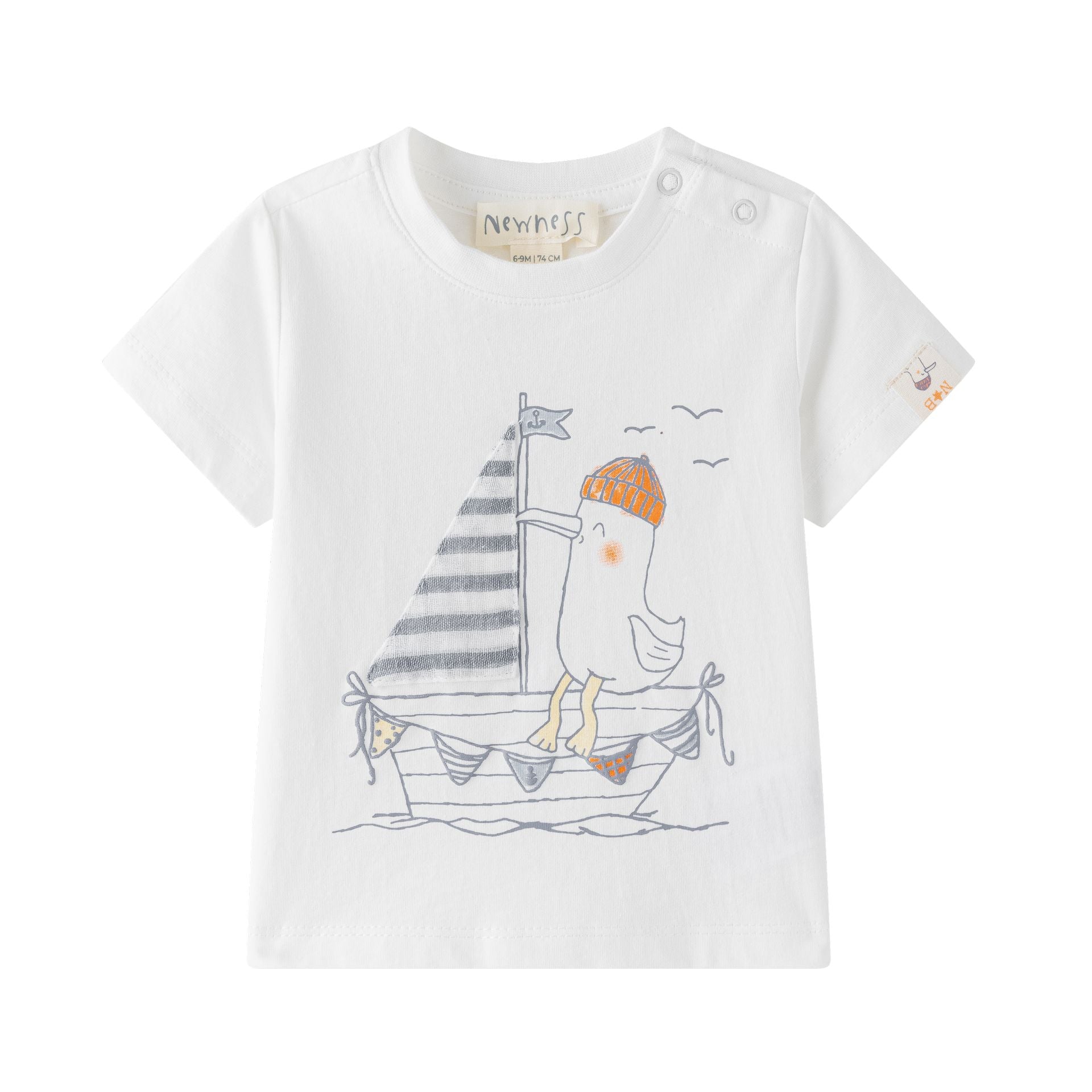Newness T-shirt Barchetta Baby maglietta 74 cm cotone