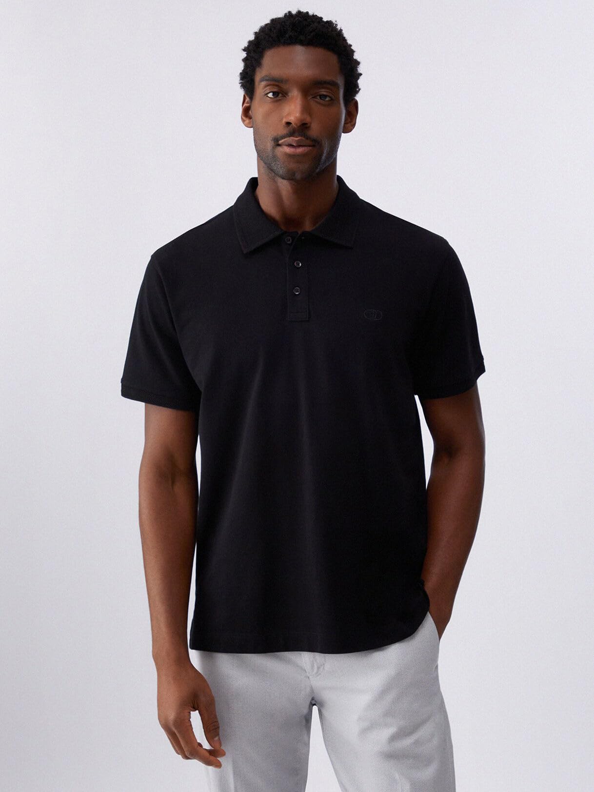 Liu Jo Polo in Piquet Cotone Maniche Corte Bianco