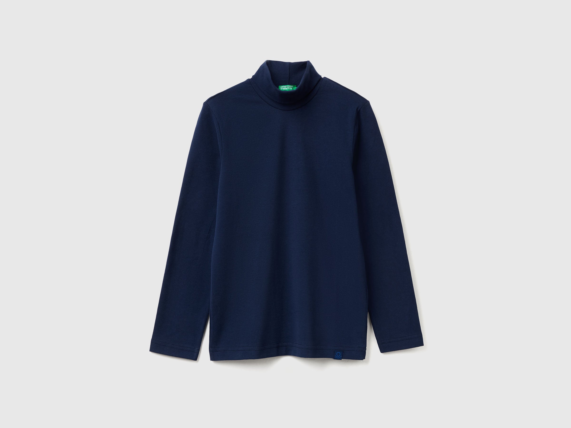 Benetton T-Shirts and Tops Lupetto Manica Lunga Cotone Aderente