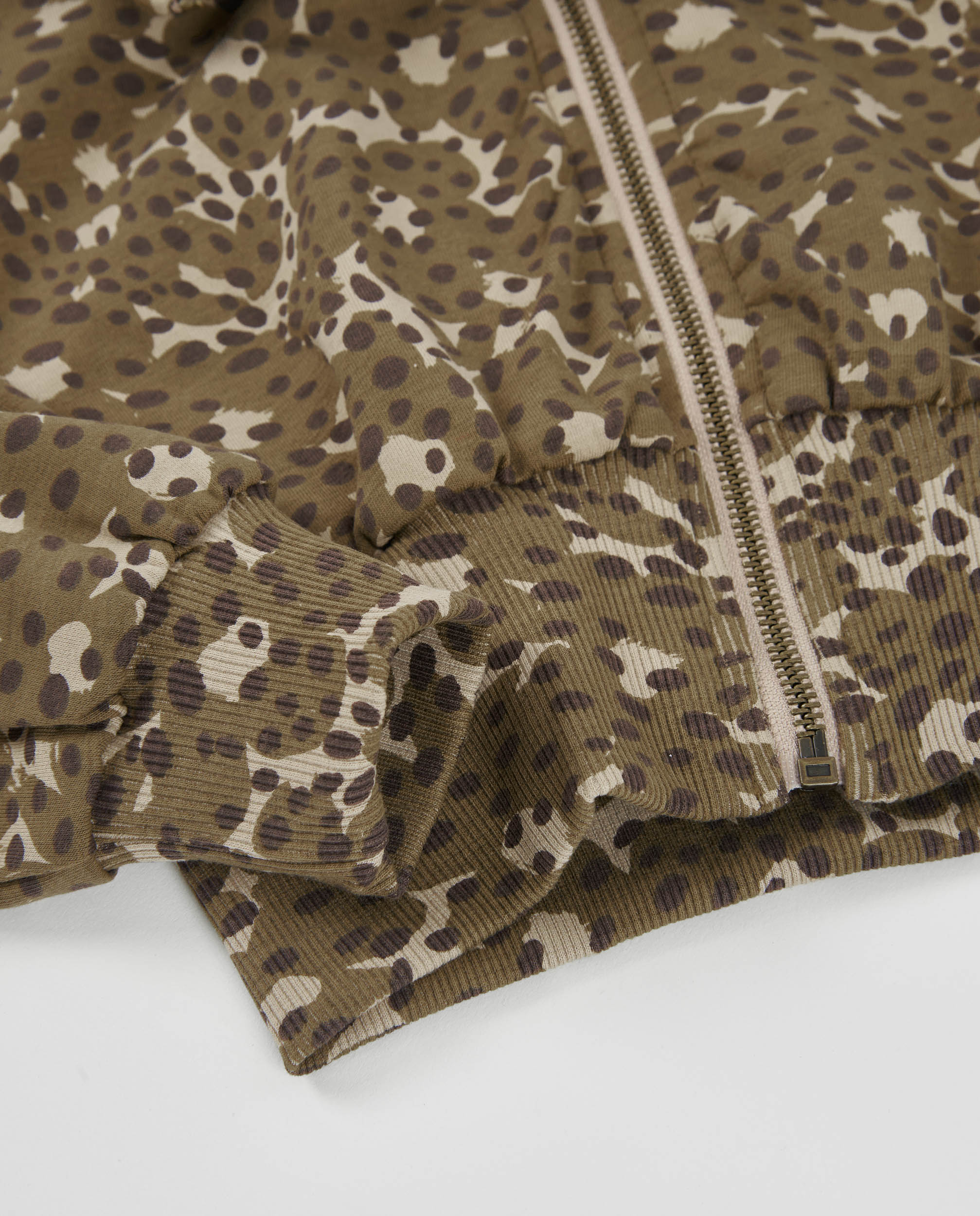 TucTuc Felpe Felpa bambina marrone animalier con zip