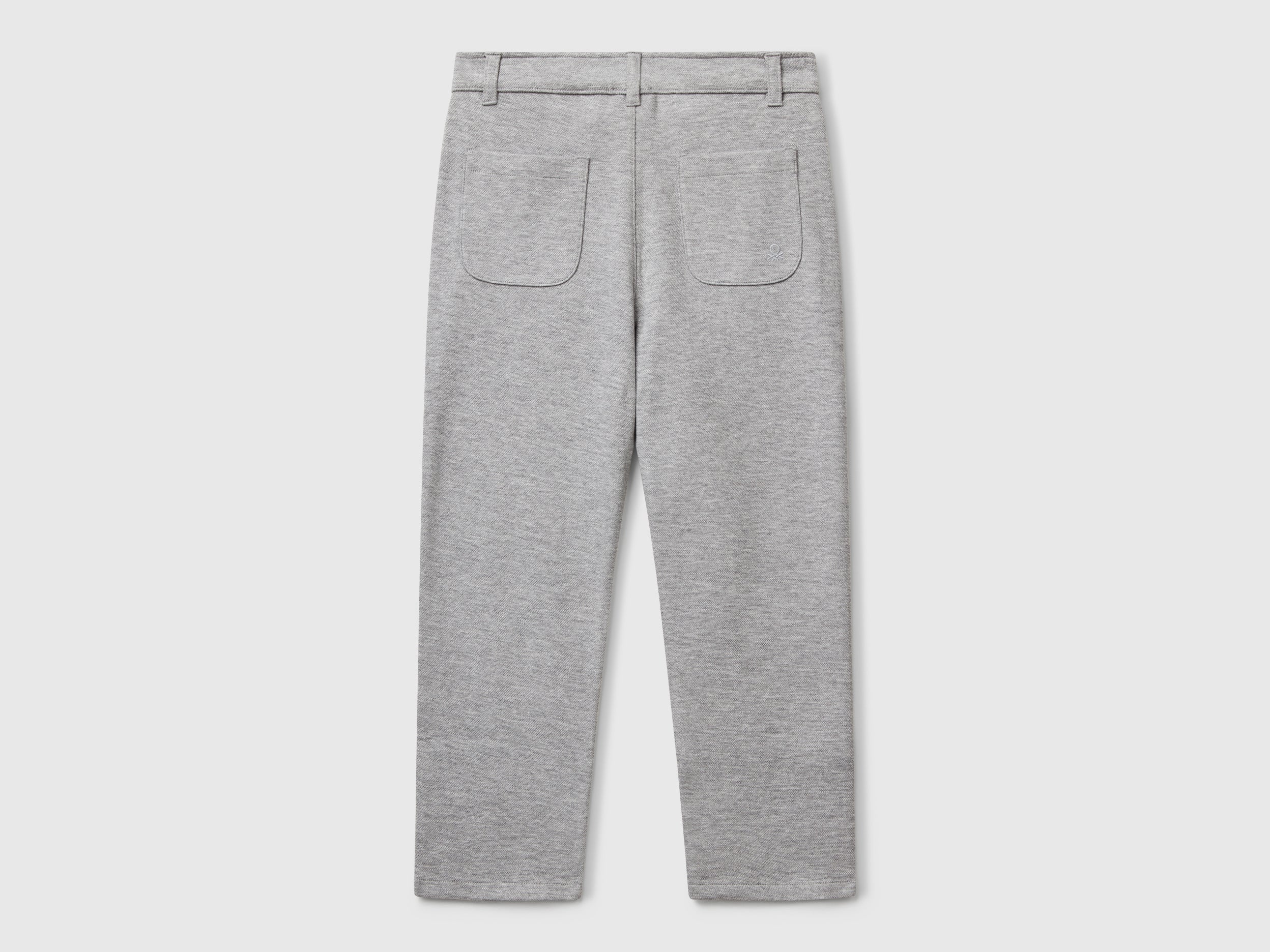United Colors of Benetton Regular fit pantaloni jacquard cotone