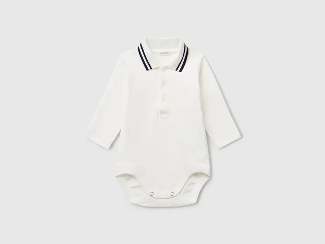 United Colors of Benetton Body Polo Cotone Body Neonato 68