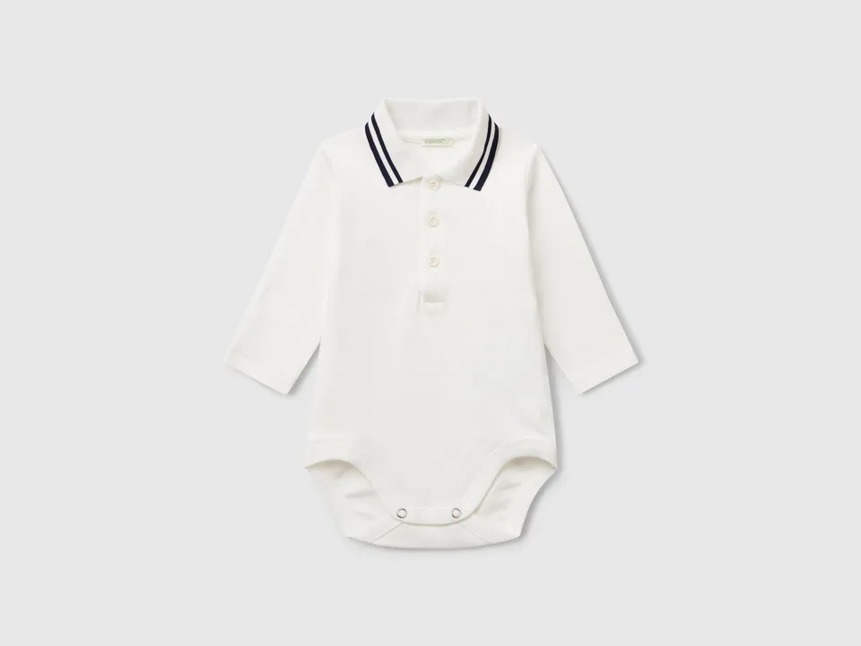 United Colors of Benetton Body Polo Cotone Body Neonato 68