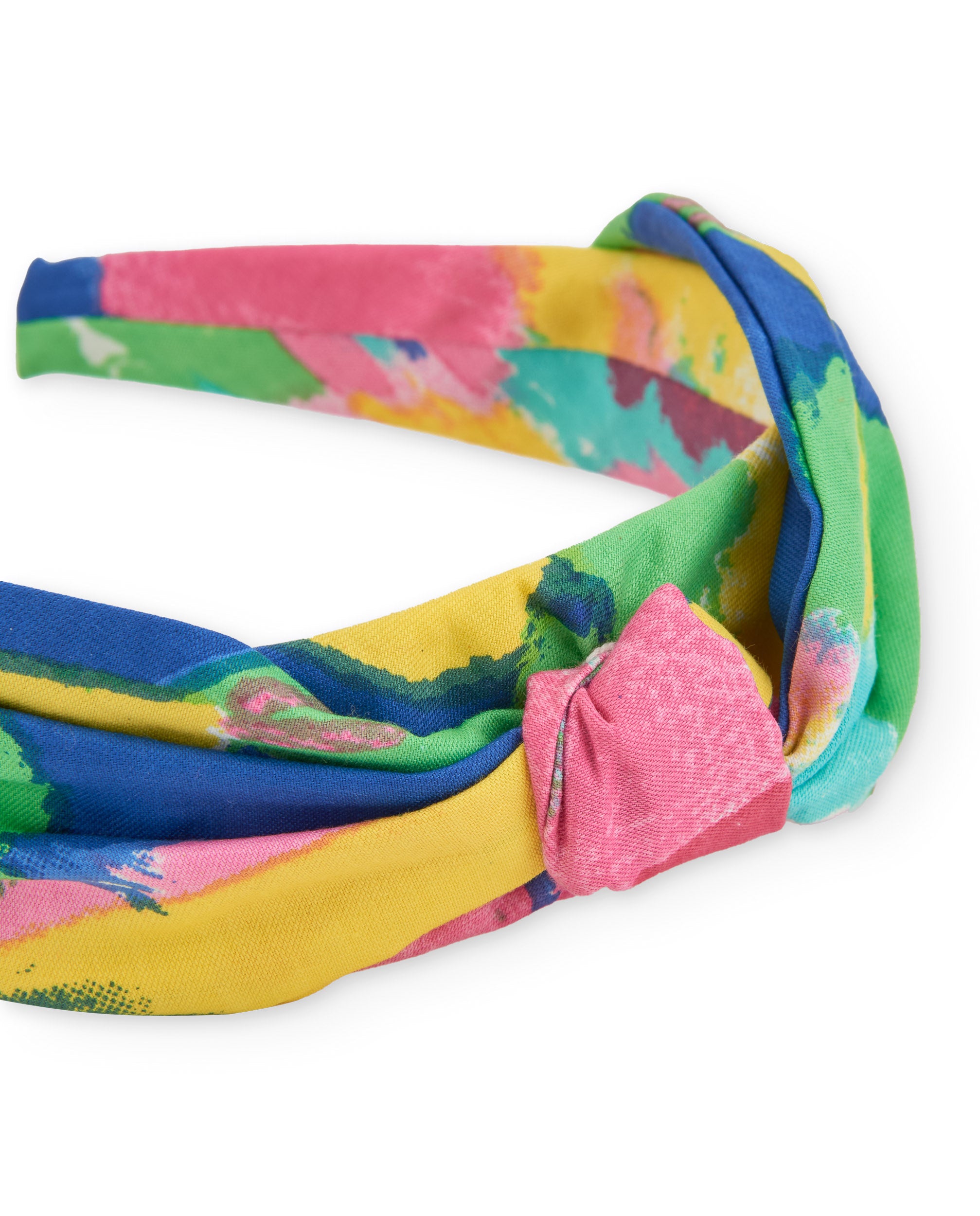 TucTuc Accessori Fascia bambina verde tessuto nodo