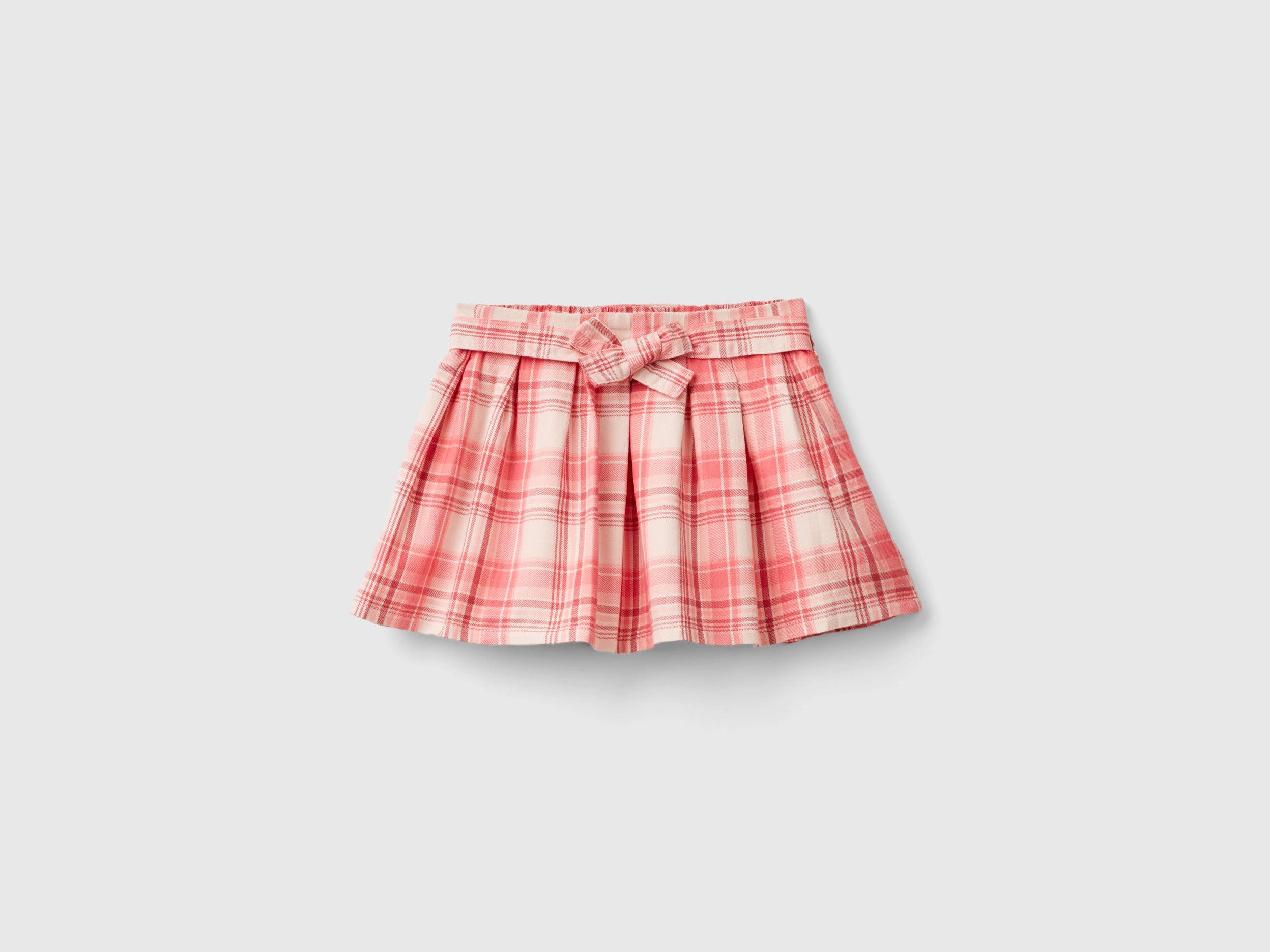 United Colors of Benetton gonna scozzese con cintura cotone 104