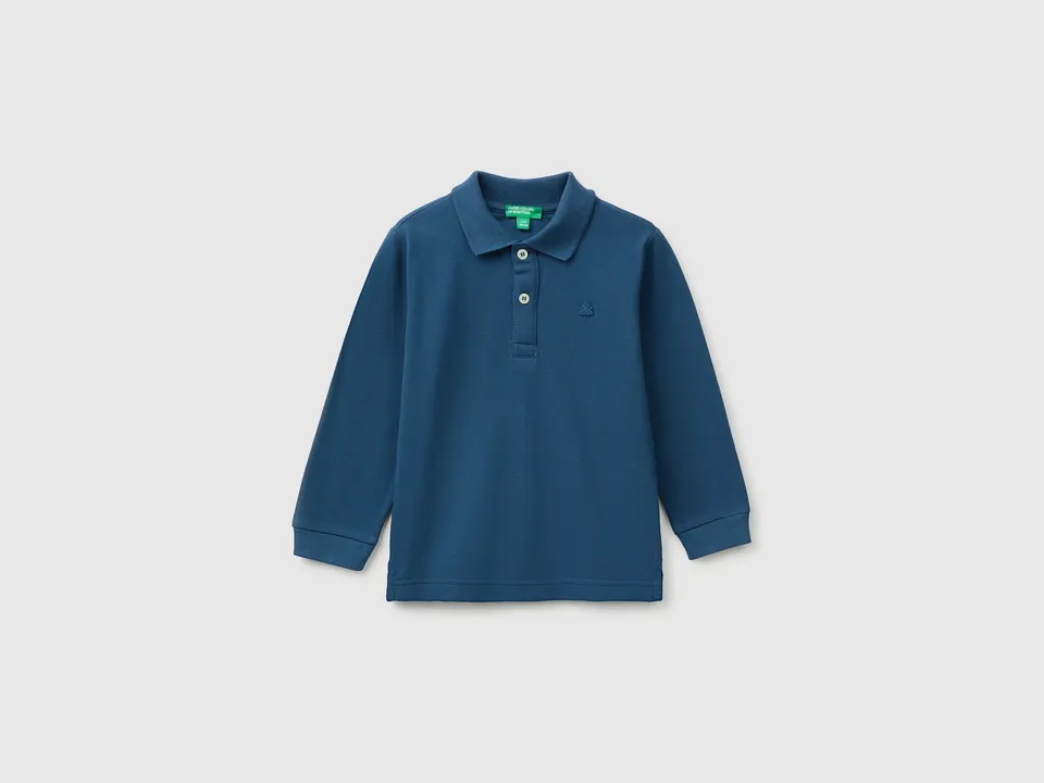 United Colors of Benetton Polo cotone bio manica lunga 104