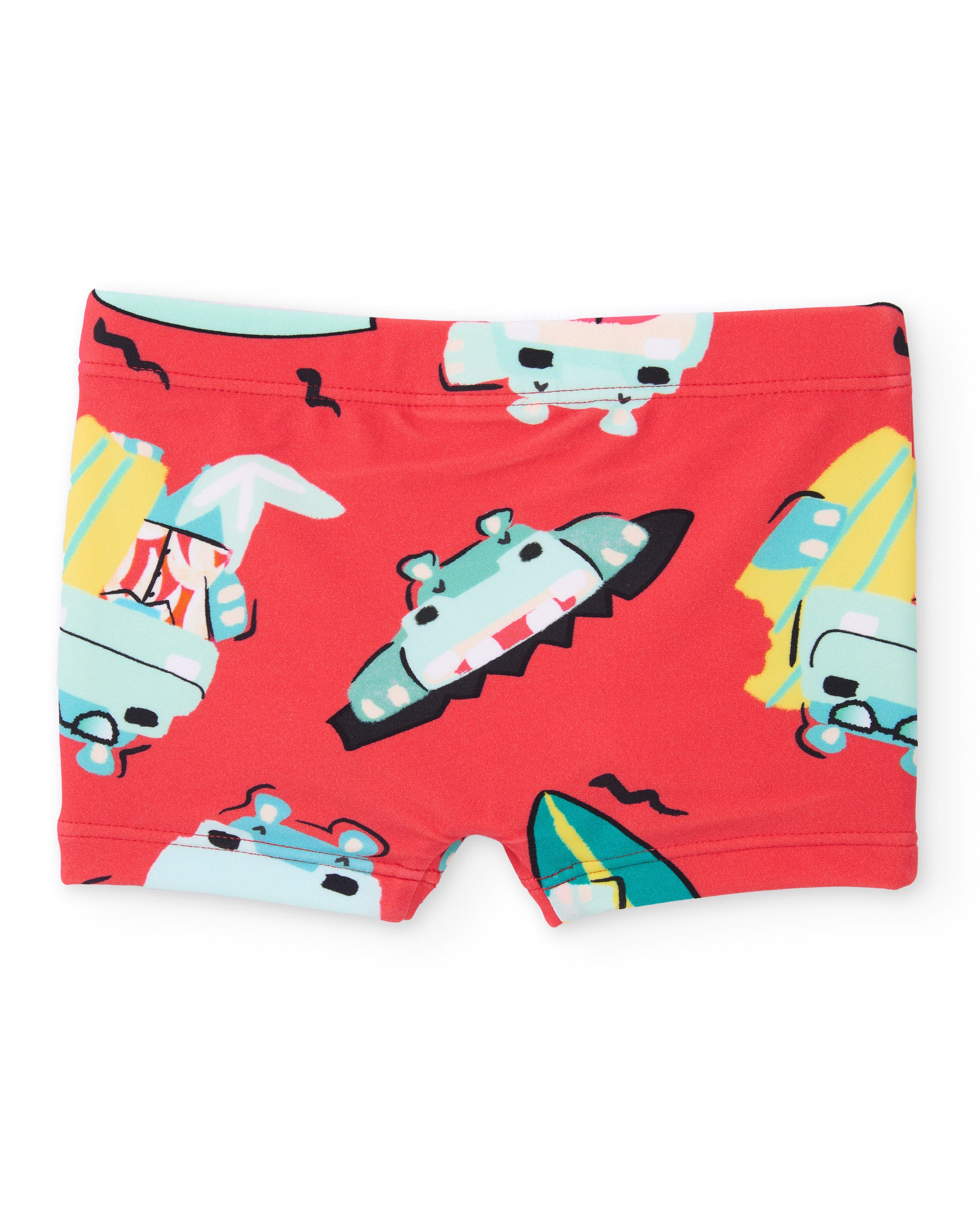 TucTuc Costumi boxer rosso stampa estiva taglie neonato-10A