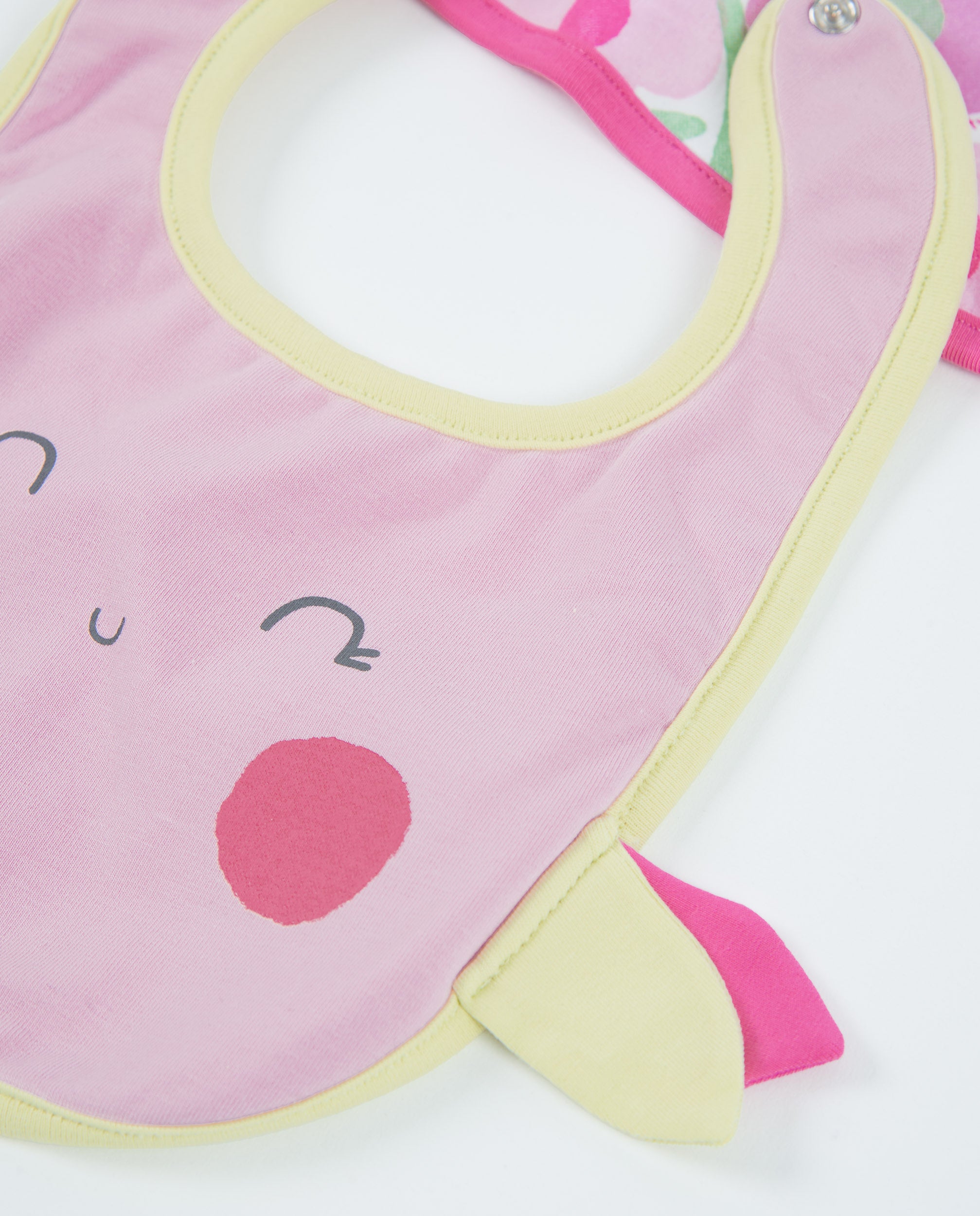 TucTuc Accessori Set 2 Bavaglini Neonato Rosa Fiori