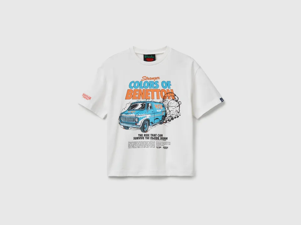 United Colors of Benetton t-shirt cotone stampa Stranger Things