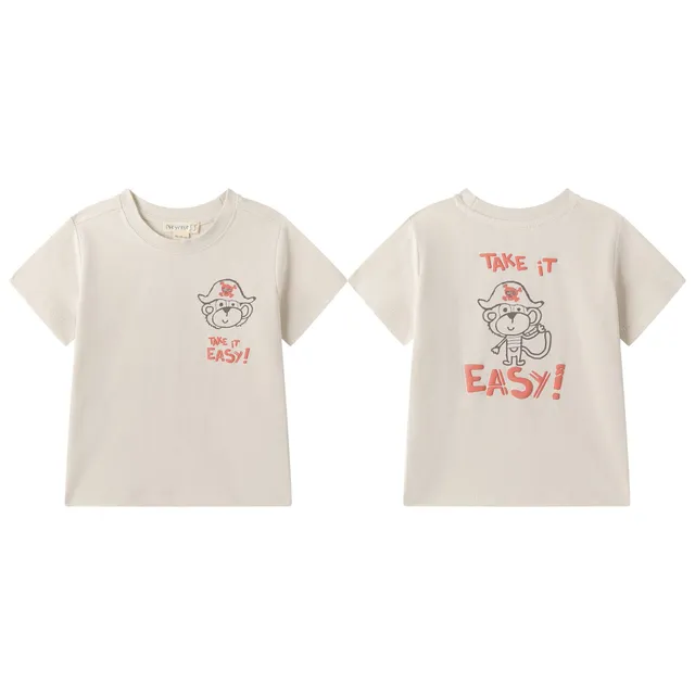 Newness t-shirt scimmia bambino 2 anni 92 cm cotone