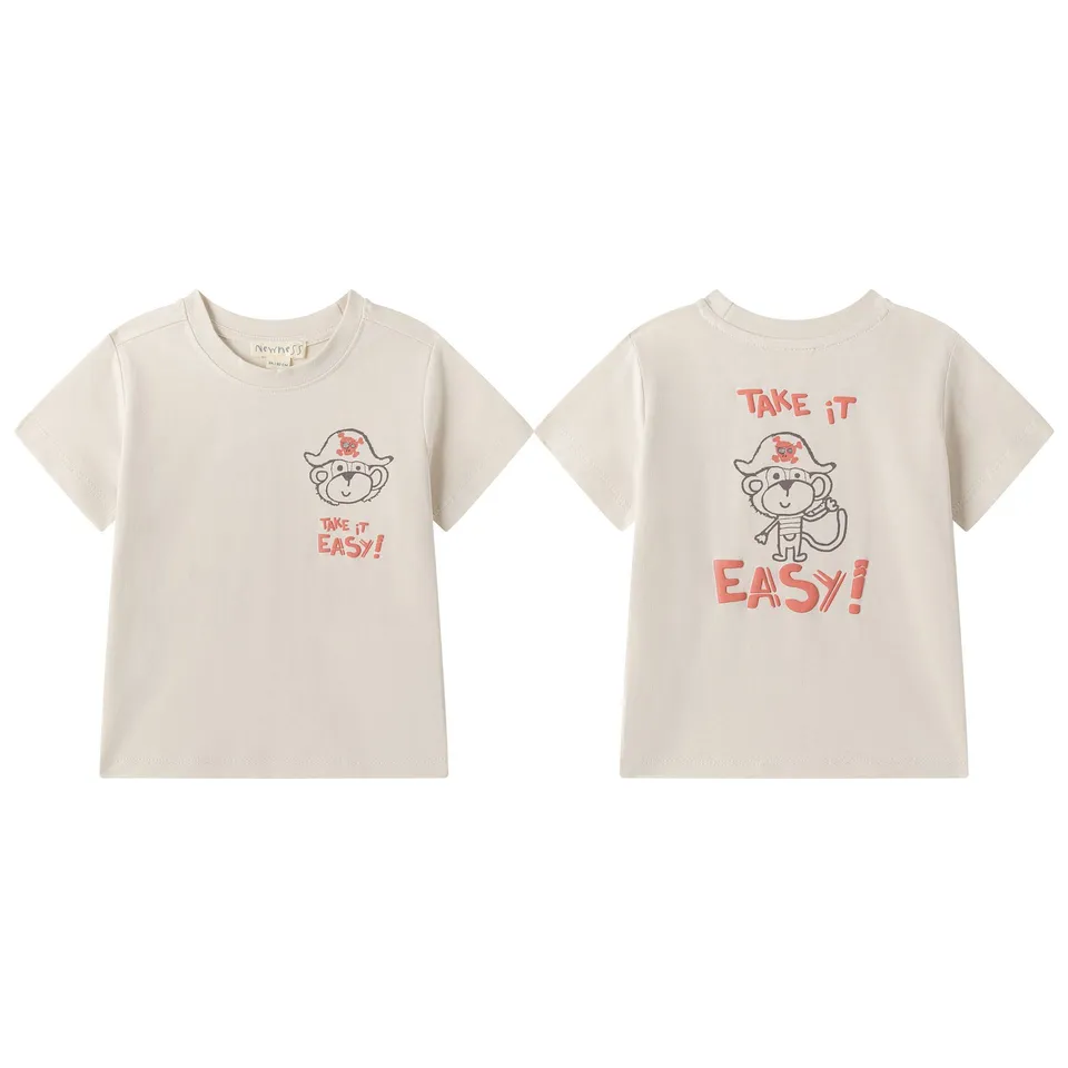 Newness t-shirt scimmia bambino 2 anni 92 cm cotone