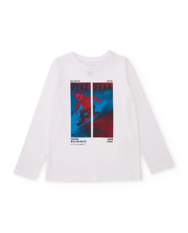 TucTuc Magliette T-shirt bambino maniche lunghe bianco