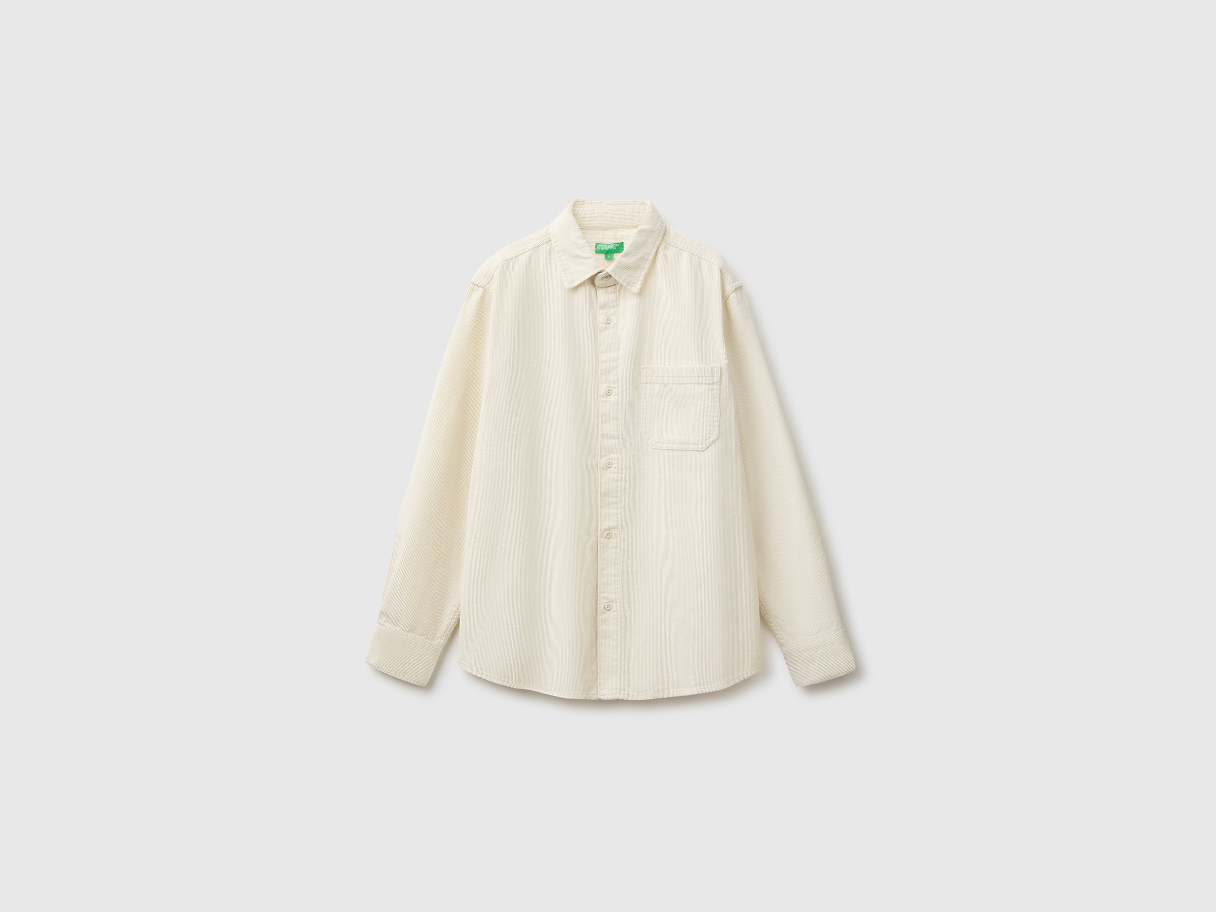 United Colors of Benetton Camicia Velluto Cotone Taglia L
