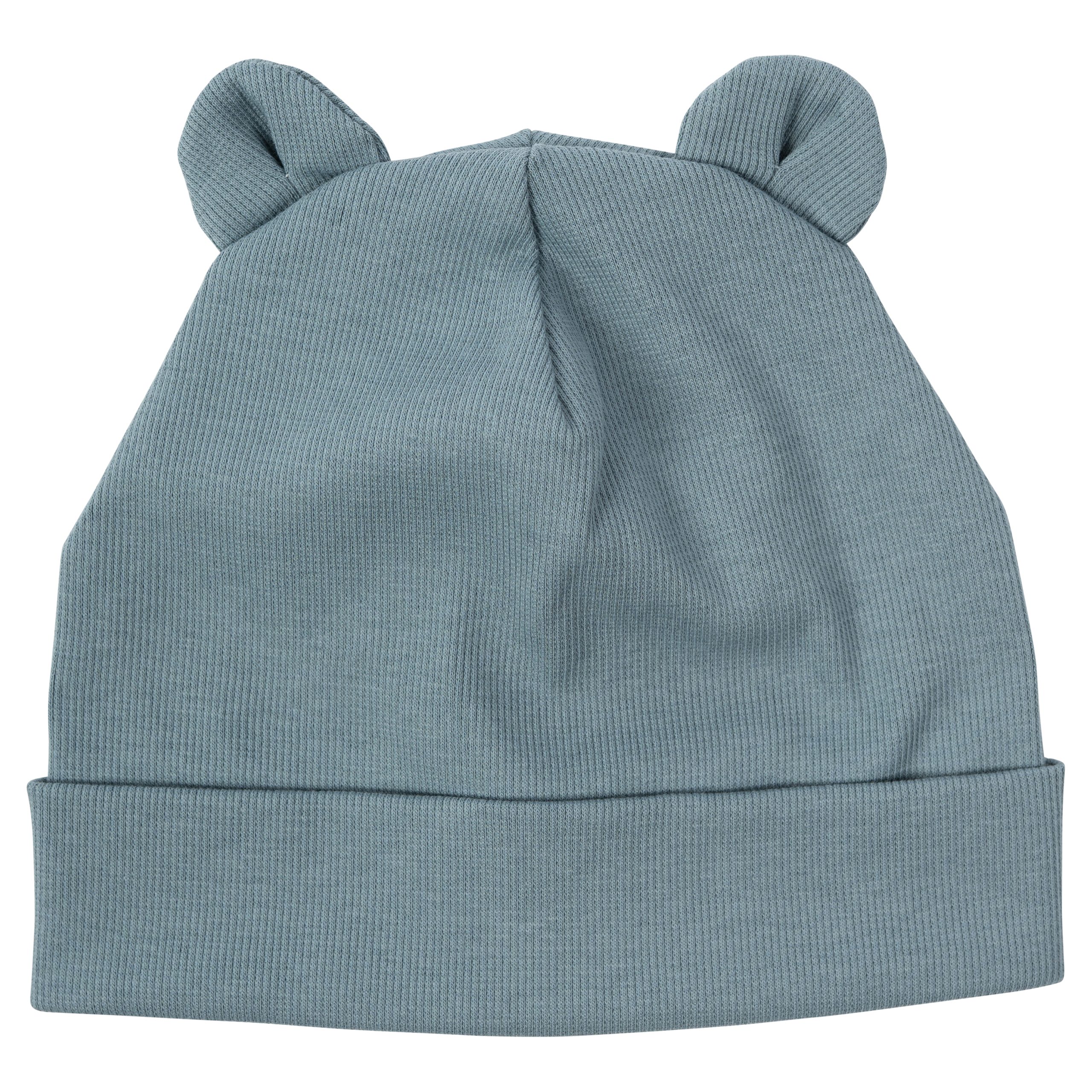 Woolly Organic Beanie Teddy Ears GOTS cappello cotone bimbi