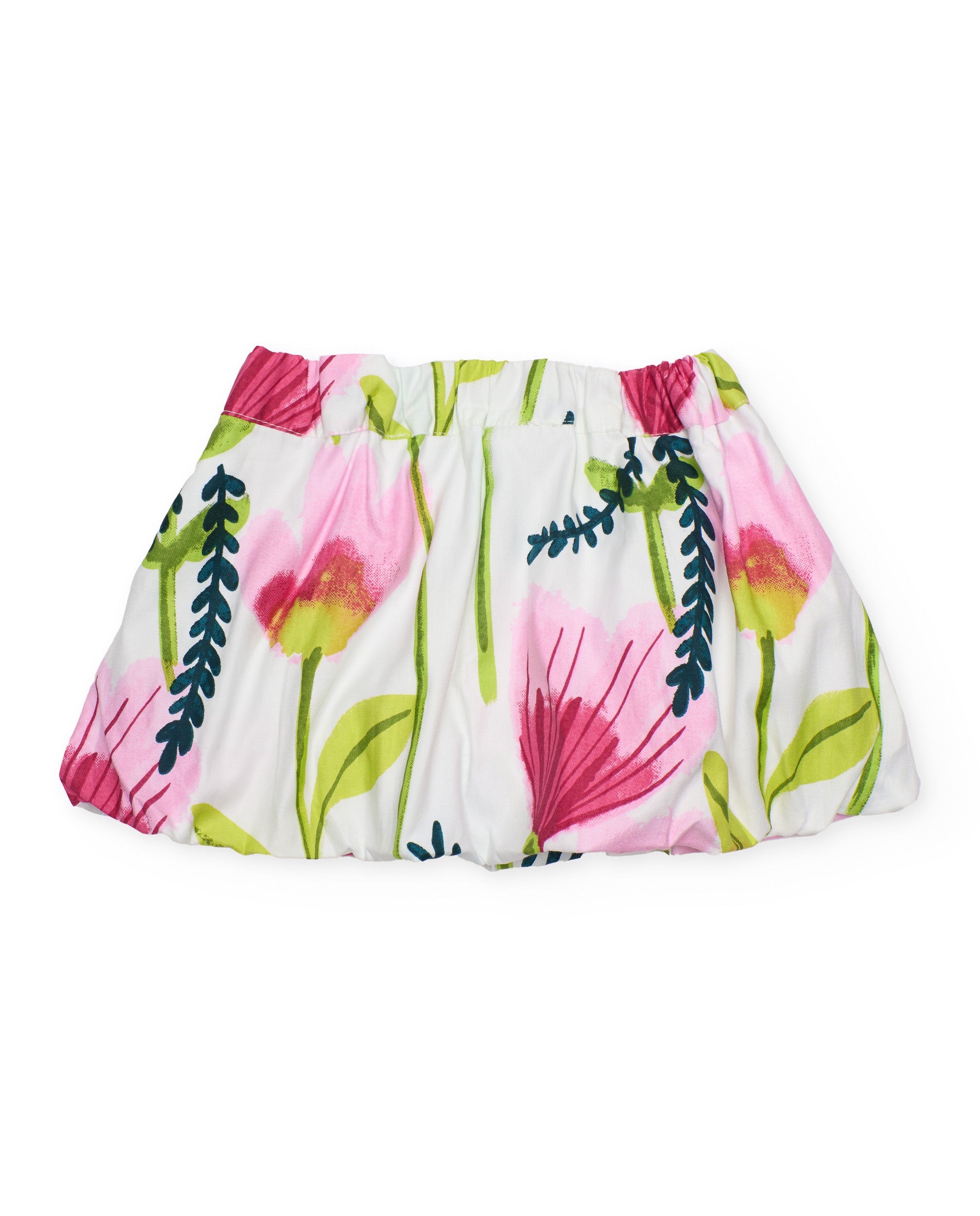 TucTuc Gonne Gonna Bambina Bianco Floreale con Elastico