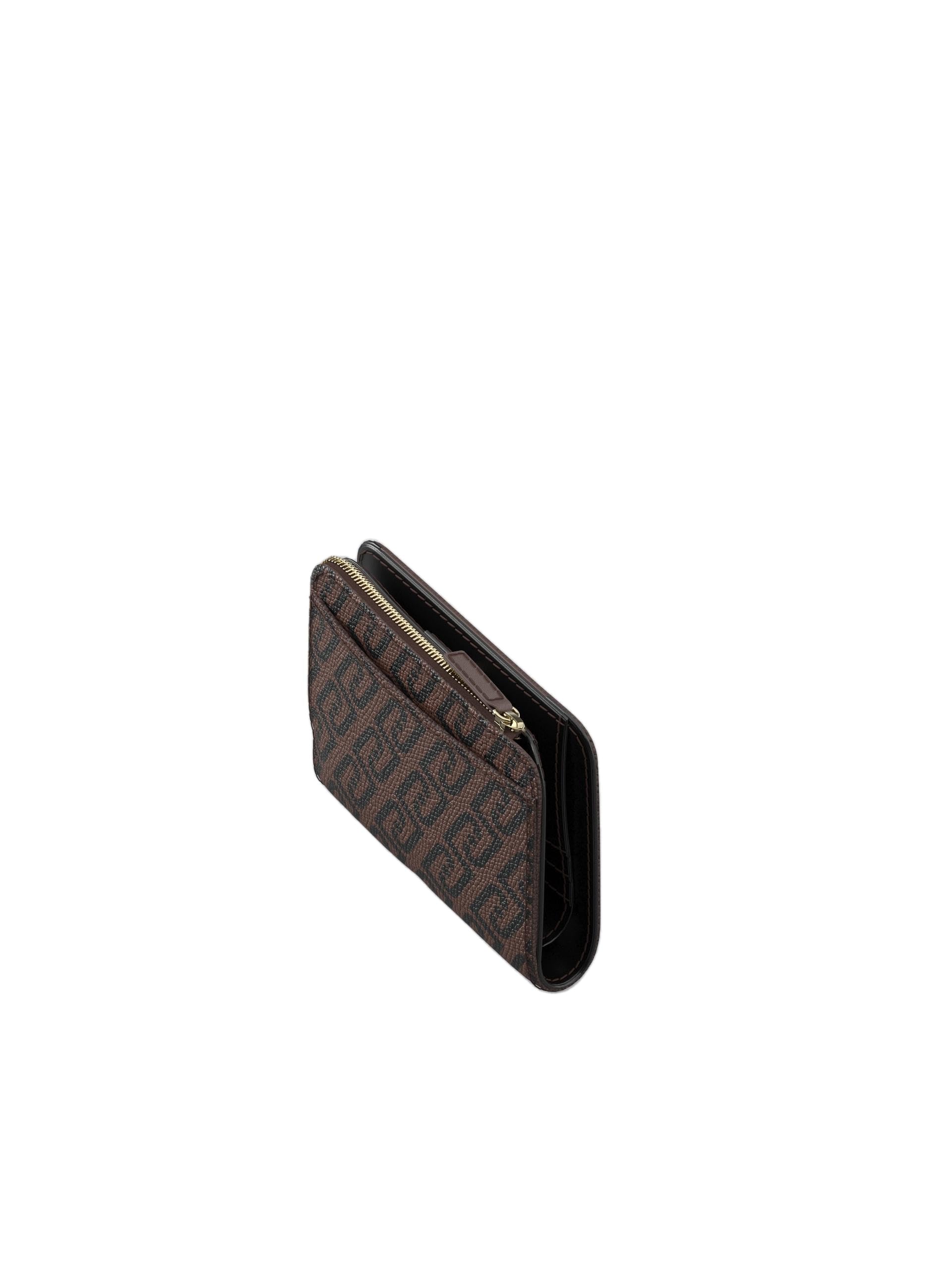 Liu Jo AF6193 E1137 portafoglio similpelle moro nero tinta unita