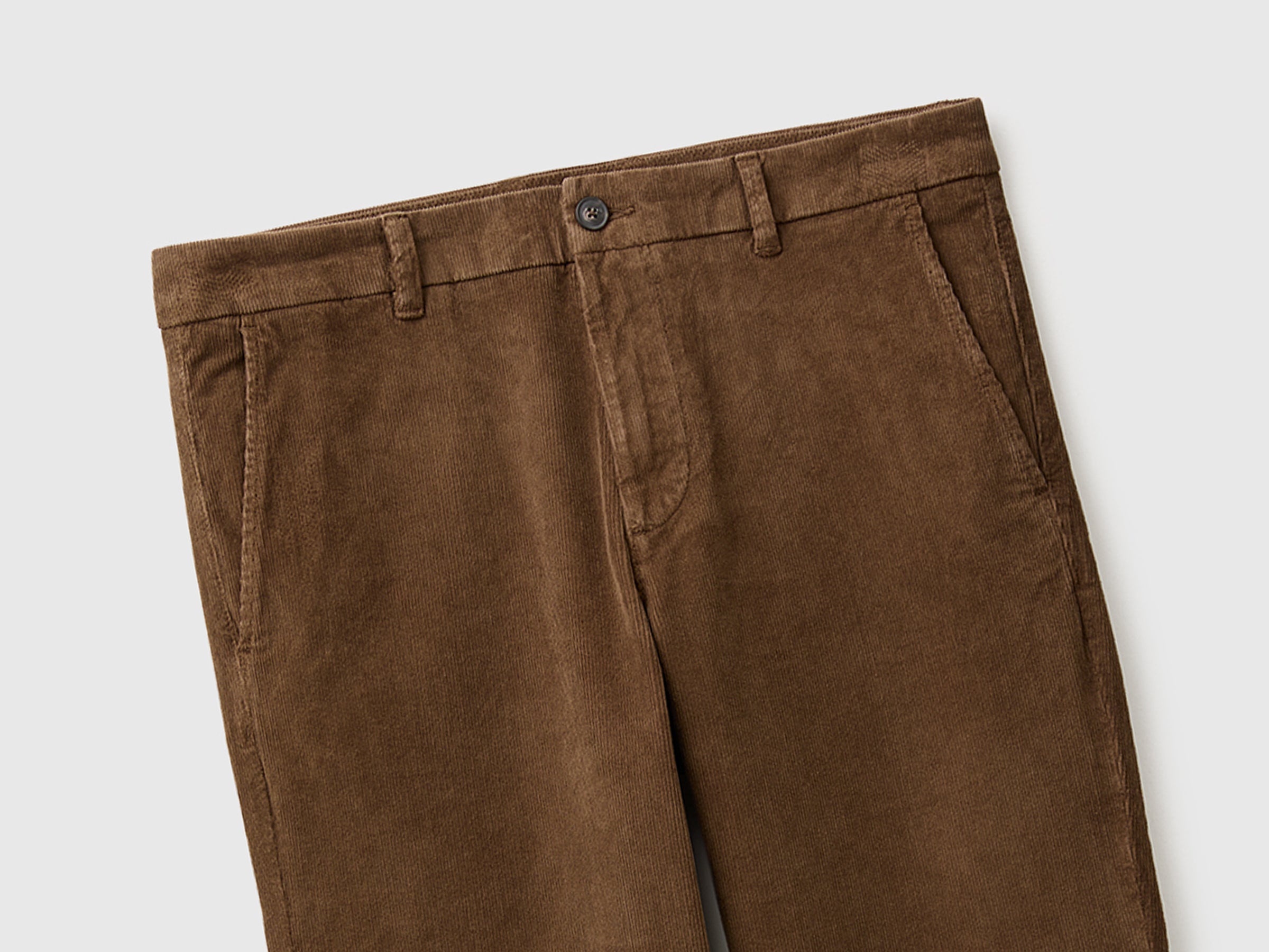 Benetton Trousers pantaloni velluto slim fit elasticizzati taglia 50