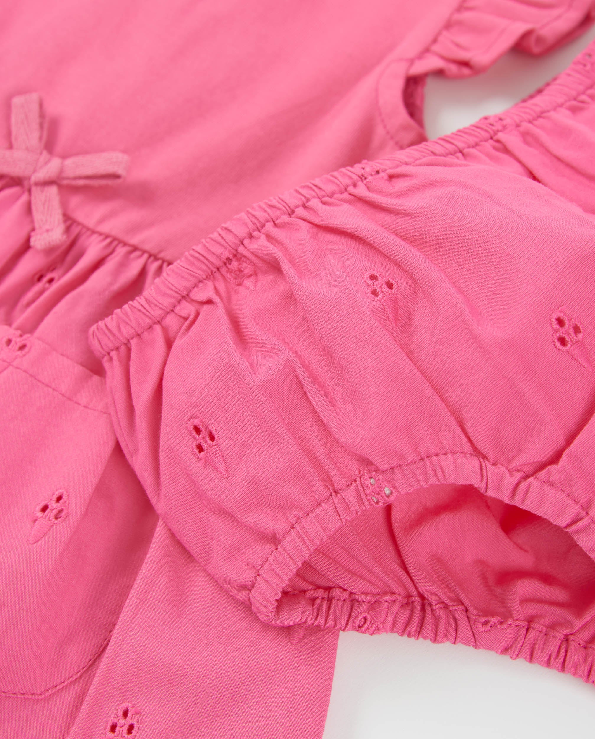 TucTuc Vestiti Vestito Neonato Cotone Rosa con Culotte