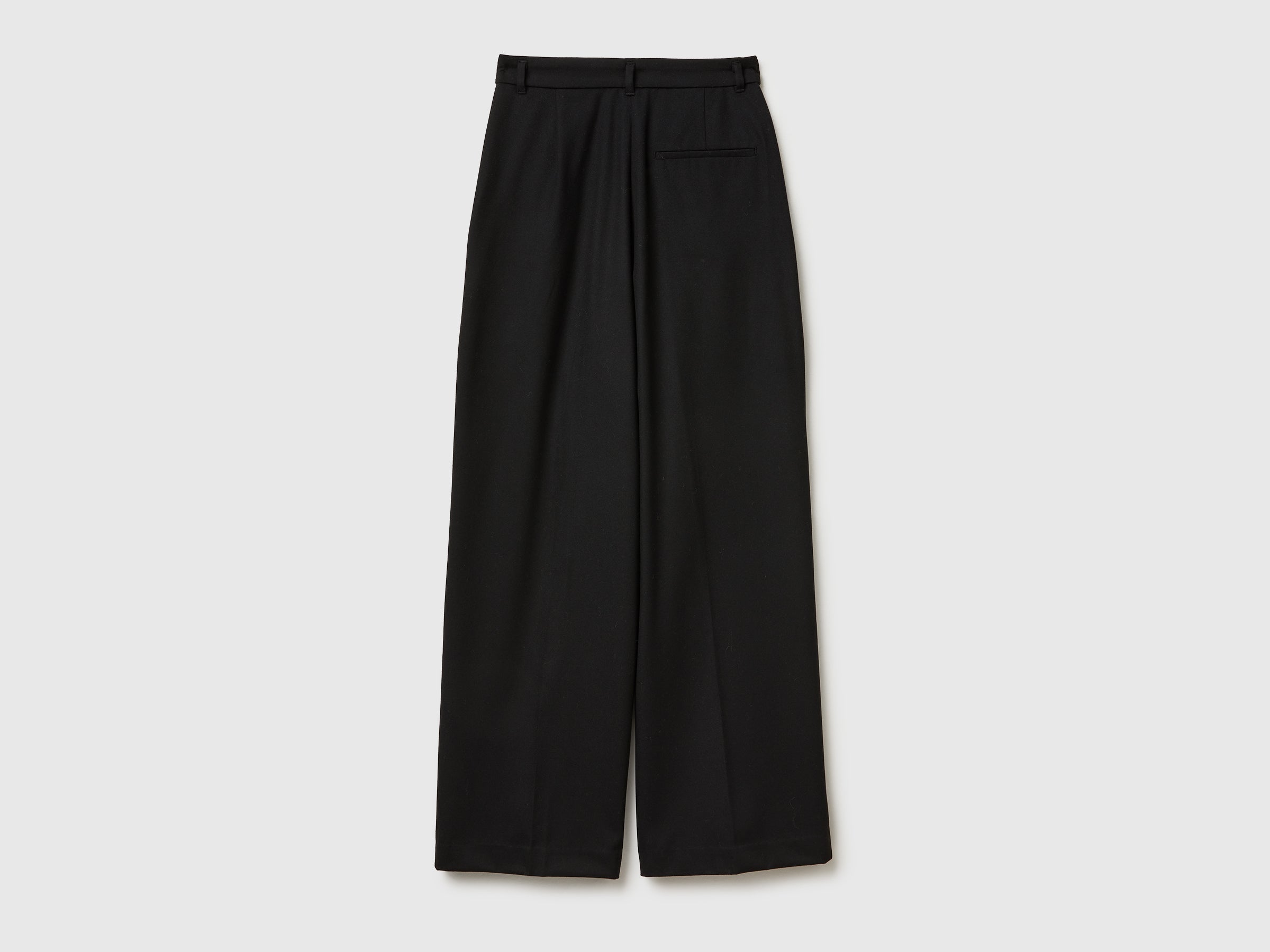 United Colors of Benetton Wide pantaloni flanella gamba larga 42