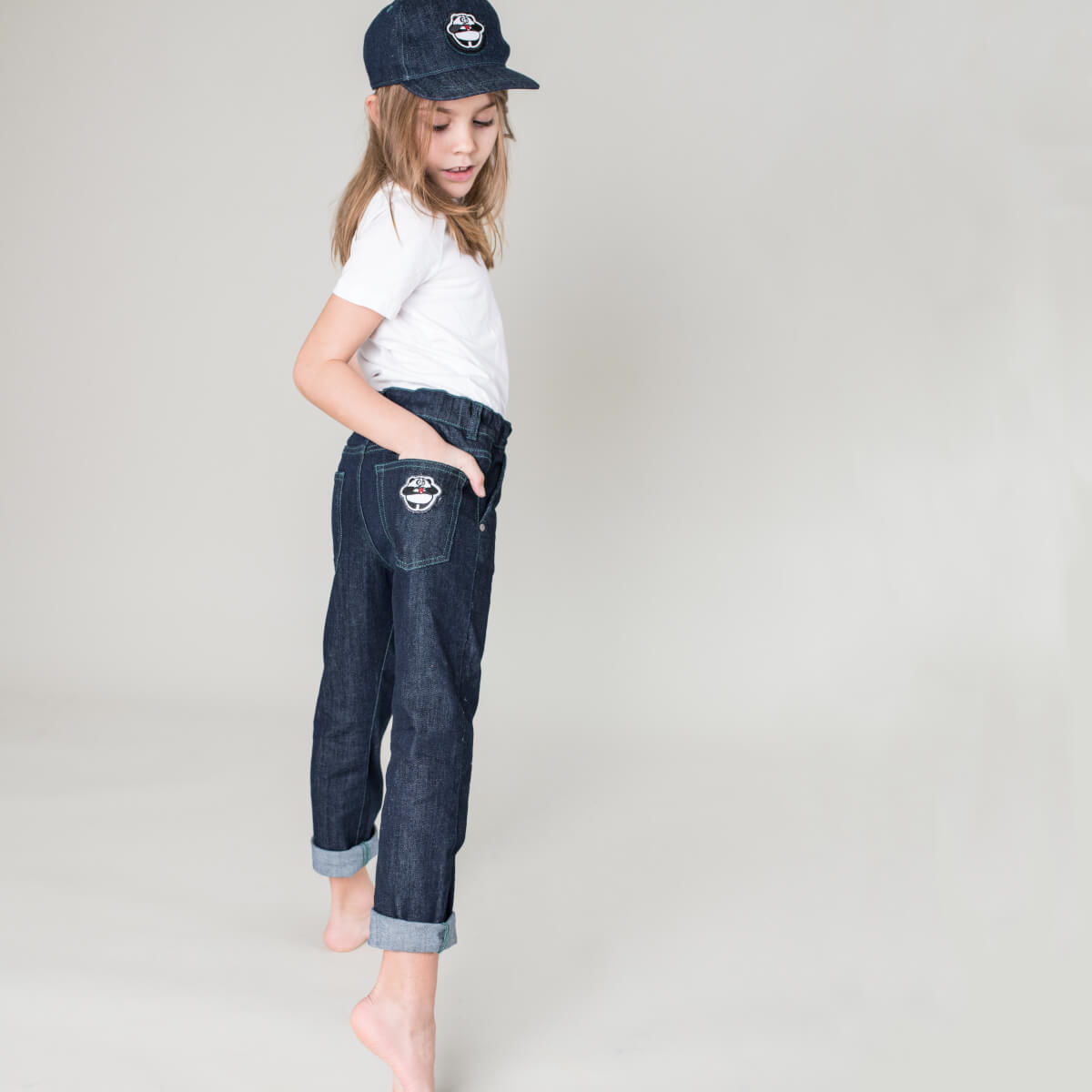 Pamboo Streetwear Jeans pantaloni jeans cotone bio bimbo