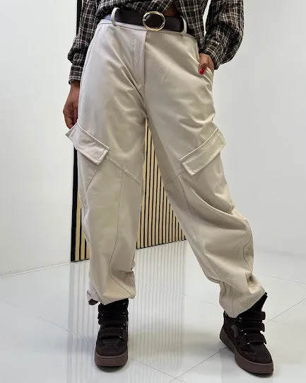 Sottosopra gm64 pantalone balloon prugna taglia unica