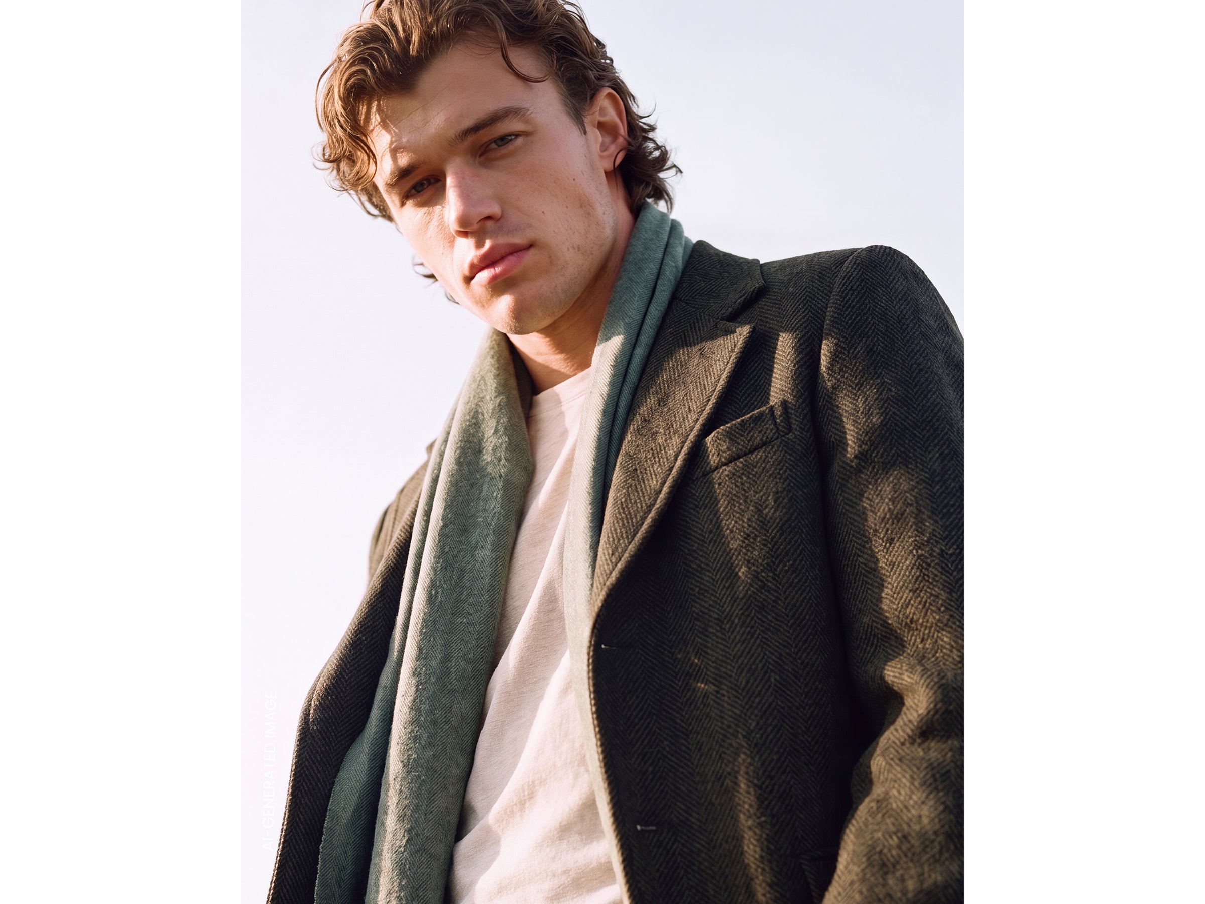 Benetton cappotto lungo monopetto lana uomo taglia 50