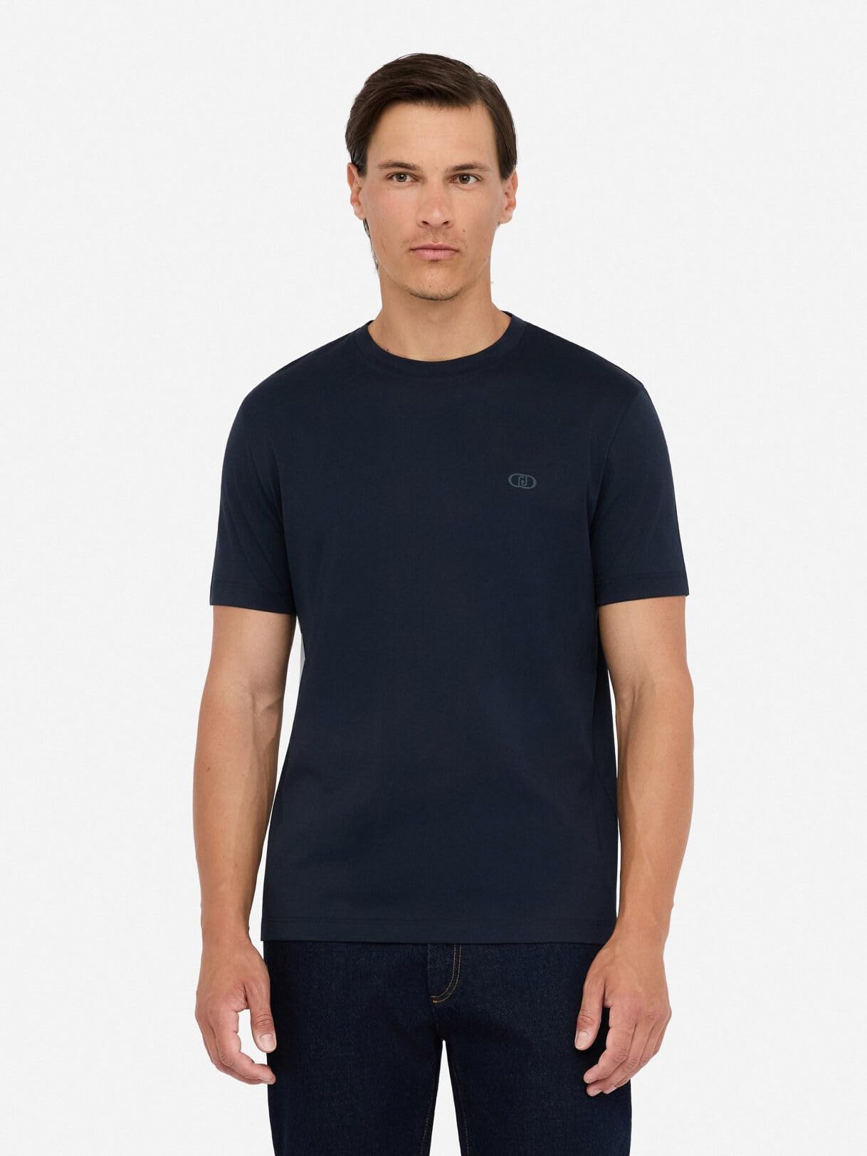 Liu Jo T-Shirt in Puro Cotone Blu Scuro