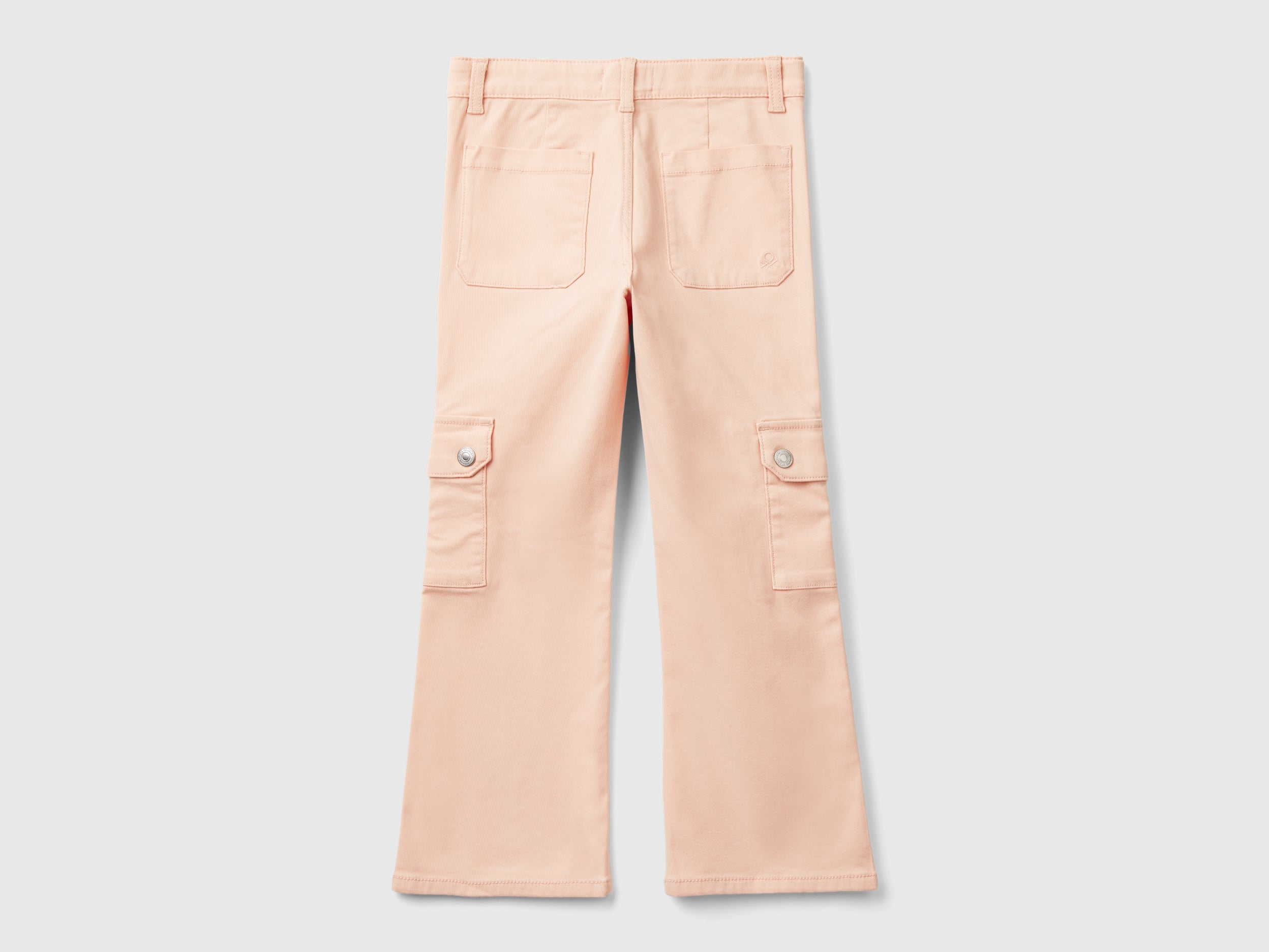 United Colors of Benetton Trousers Flared Cargo pantaloni cotone elasticizzato