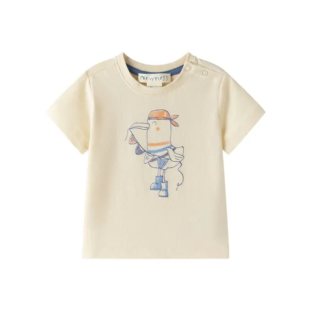 Kokarcia Bandierine maglietta neonato crema 6-9 mesi