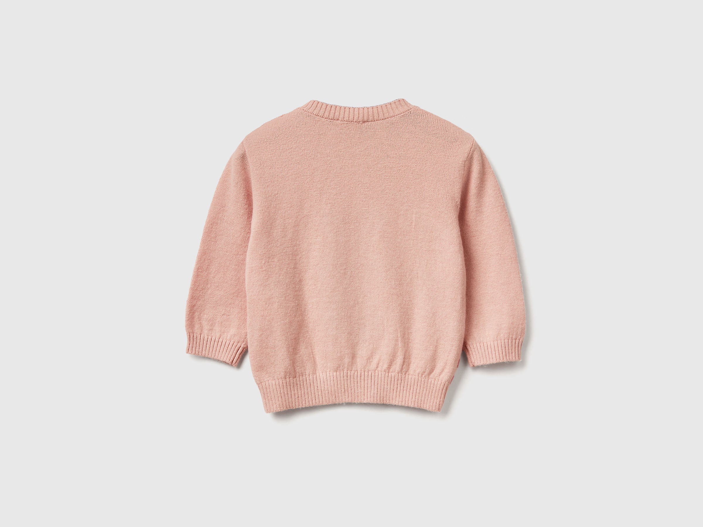 United Colors of Benetton Maglione Neonato Intarsio Coniglio Lana