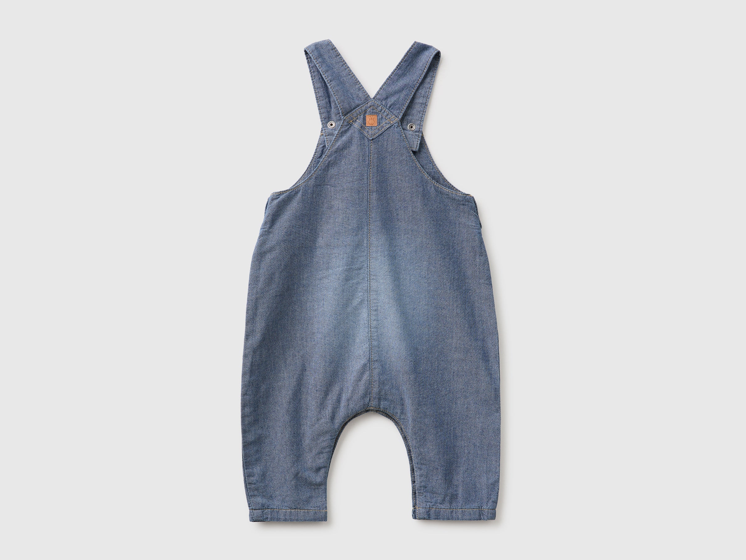 United Colors of Benetton Salopette neonato chambray cotone