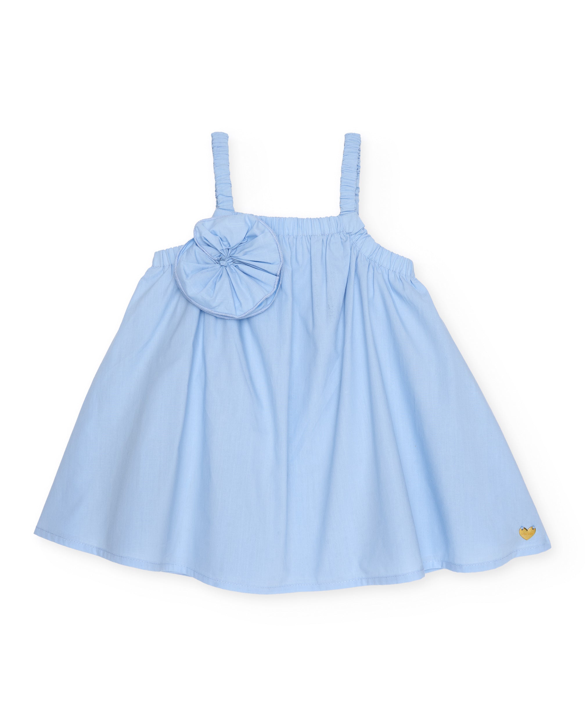 TucTuc Vestiti Vestito Bambina Celeste Fiore 12M-10A