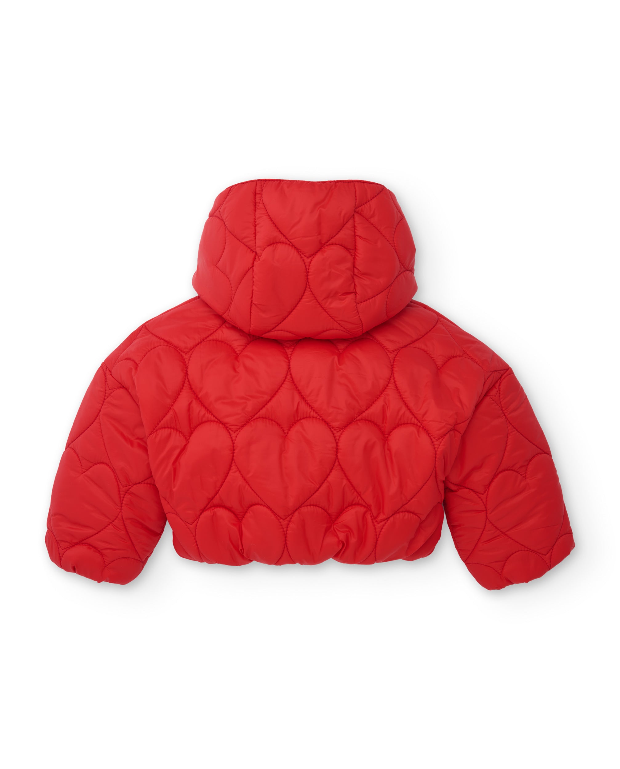TucTuc Cappotti piumino bambina rosso cappuccio termico
