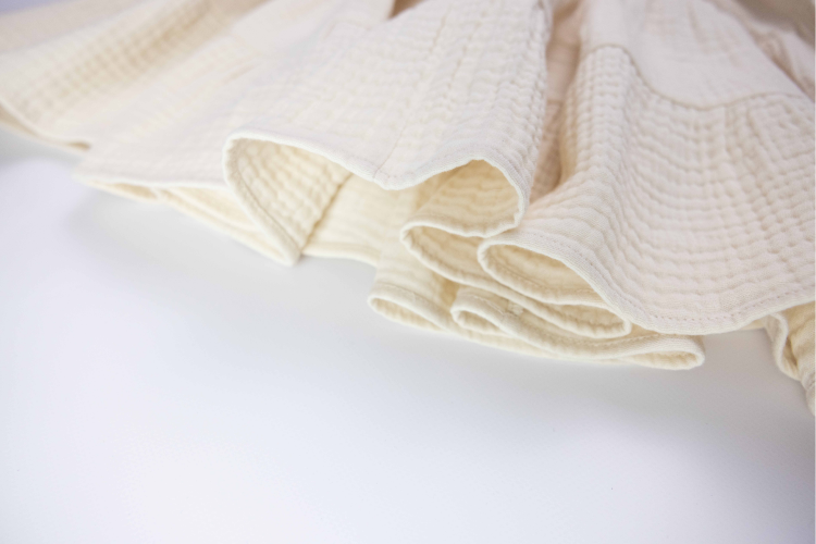 Pamboo Muslin Dress abito bambina mussola manica lunga cotone
