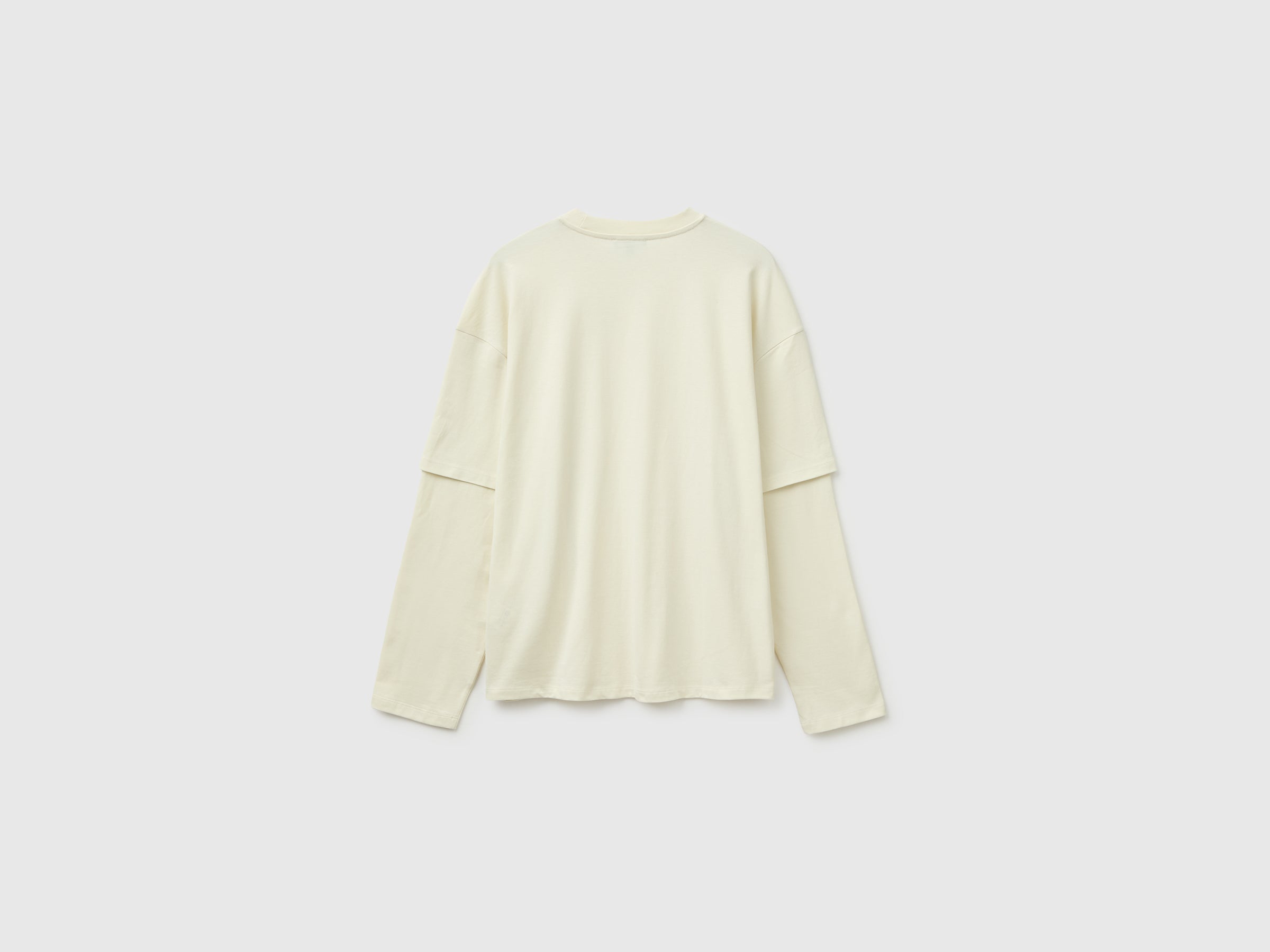 Benetton Double-sleeved T-shirt maglietta cotone uomo