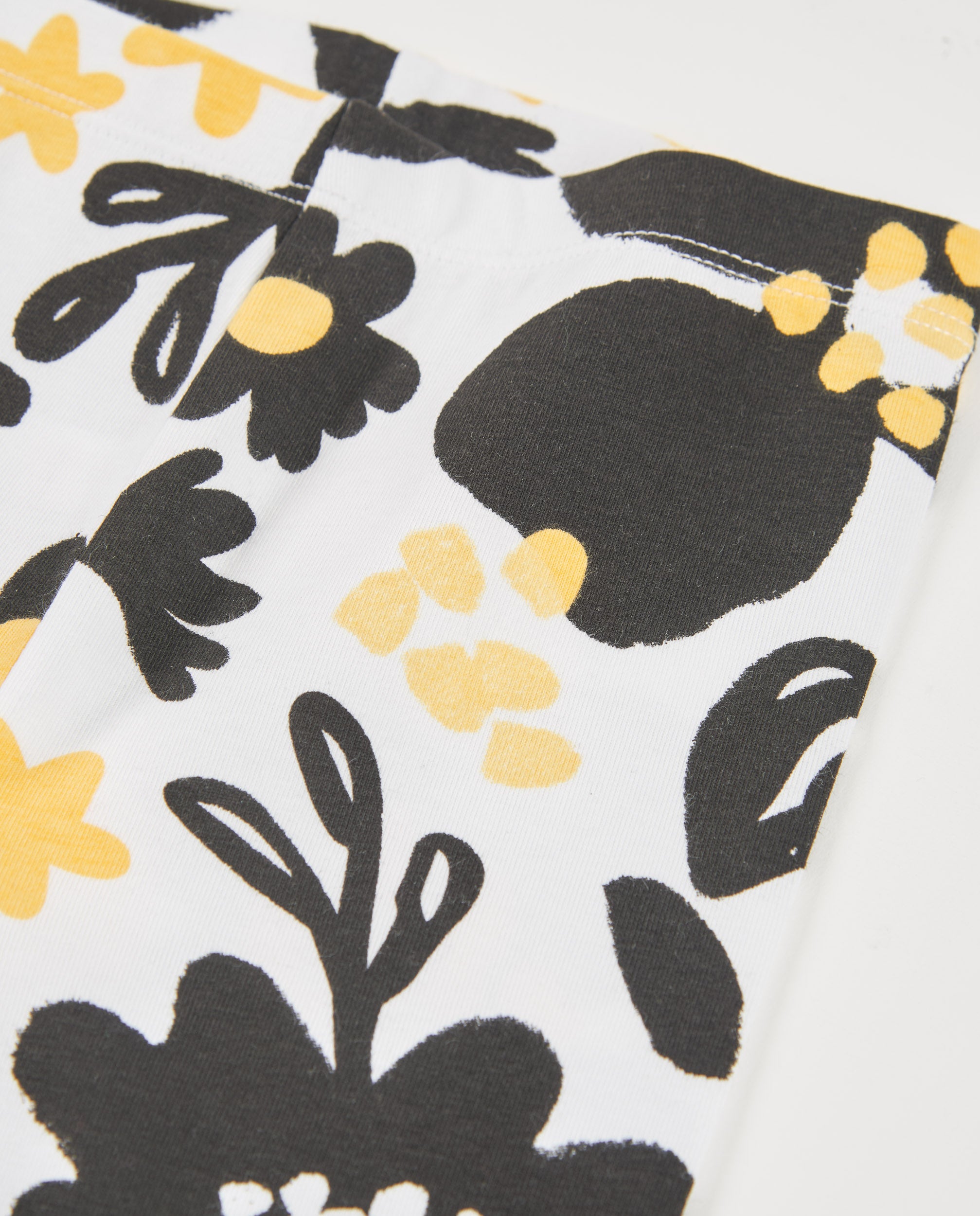 TucTuc Leggings legging bambina nero fiori elastico