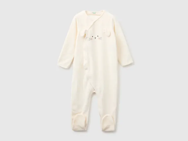 United Colors of Benetton Tutina Ciniglia Coniglietto Neonato 68